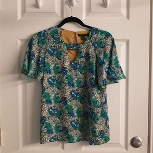 Banana Republic Floral Short Sleeve NWT